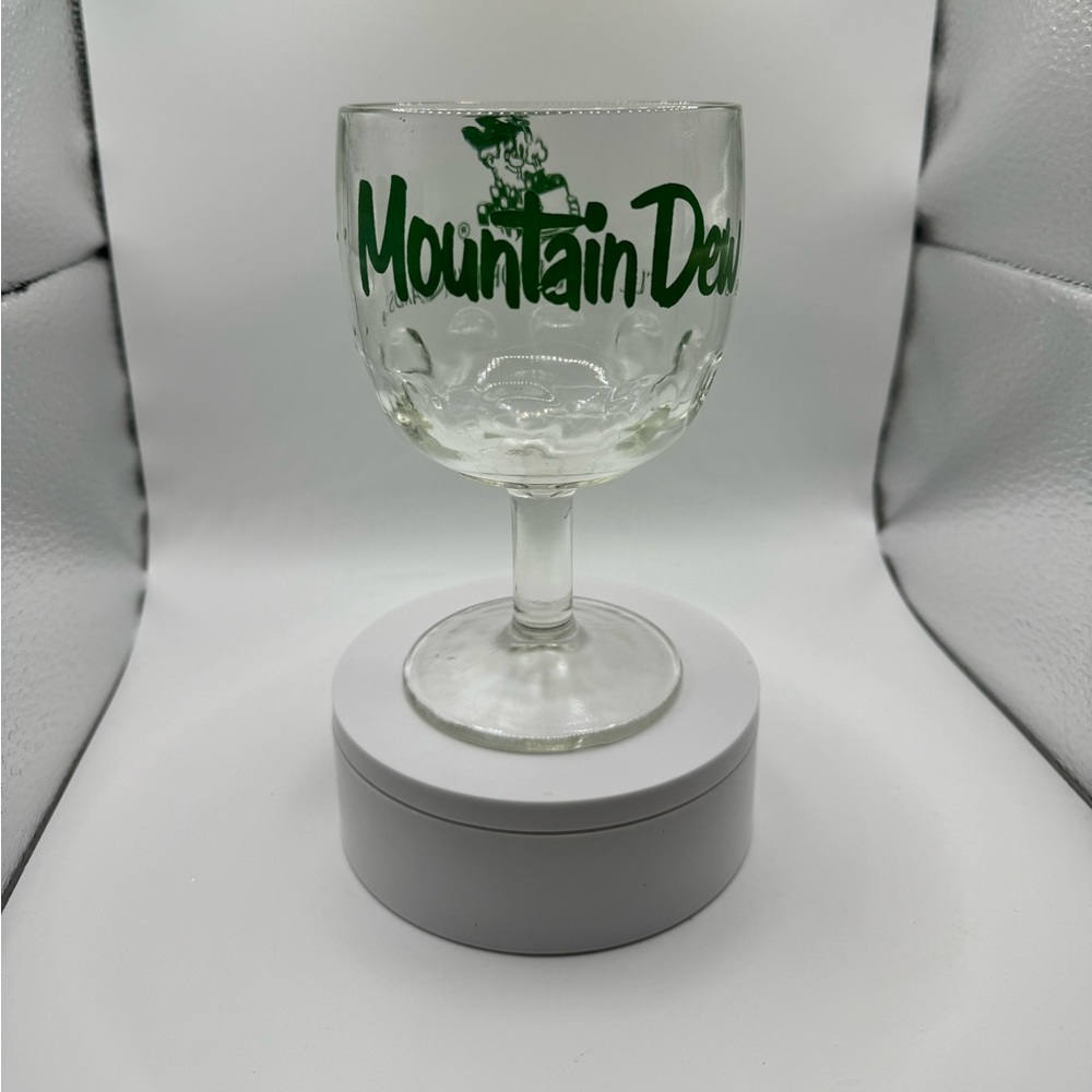Vintage‎ Mountain Dew Thumbprint Goblet